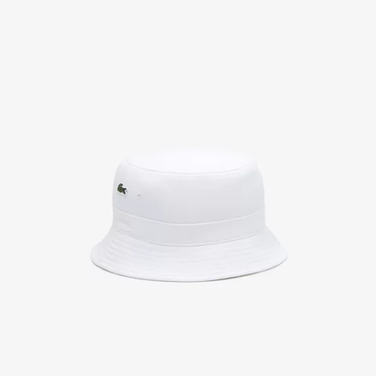 Chapéu Masculino Lacoste em Algodão Orgânico - Branco