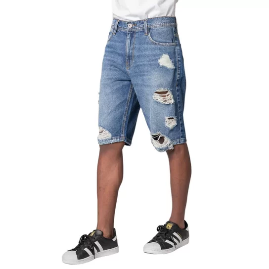 Bermuda Jeans Masculina Gangster 17.26.0144 - Azul