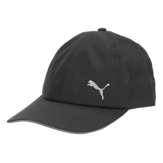 Boné Puma Running Cap Aba Curva Strapback - Cor Preto.