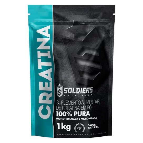 Creatina Monohidratada 1Kg - Importada 100% Pura - Soldiers Nutrition