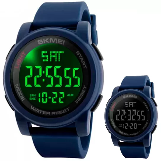 Relógio Masculino Skmei 1257 Digital Esportivo à Prova D água - Azul