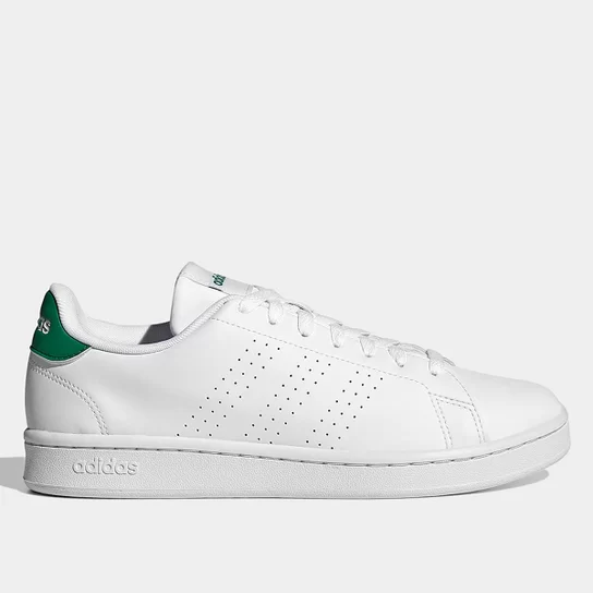 Tênis Masculino Adidas Advantage - Branco e Verde