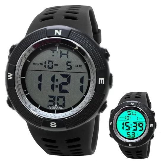 Relógio Masculino Xufeng G Digital à Prova D água XF312 - Prata