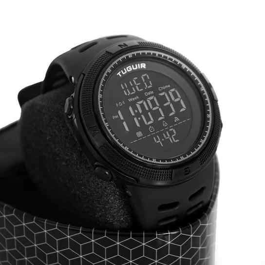 Relógio Masculino Esportivo Digital à Prova D Água Tuguir TG30056 - Cor Preto