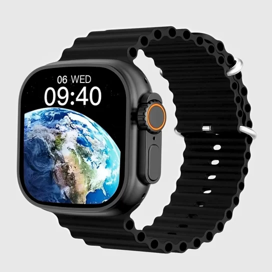 Smartwatch W68+ Ultra Watch 8 - Relógio Inteligente com Trava e NFC, Preto
