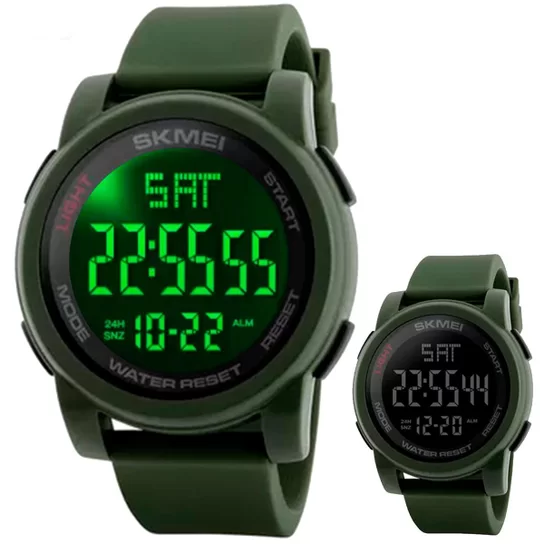 Relógio Masculino Skmei 1257 Digital Esportivo à Prova D água - Verde