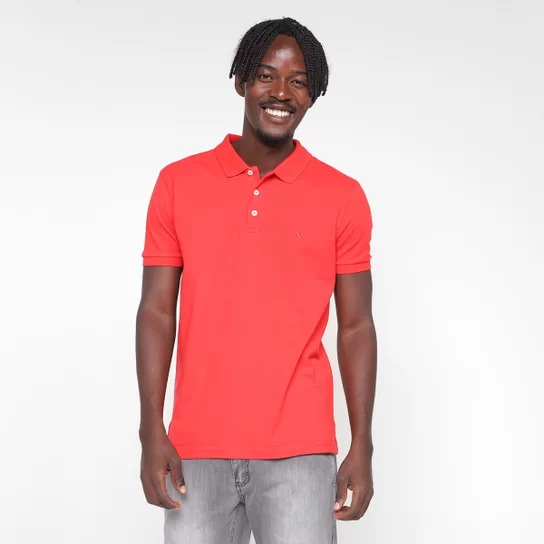 camiseta polo original masculina reserva cor vermelho suave