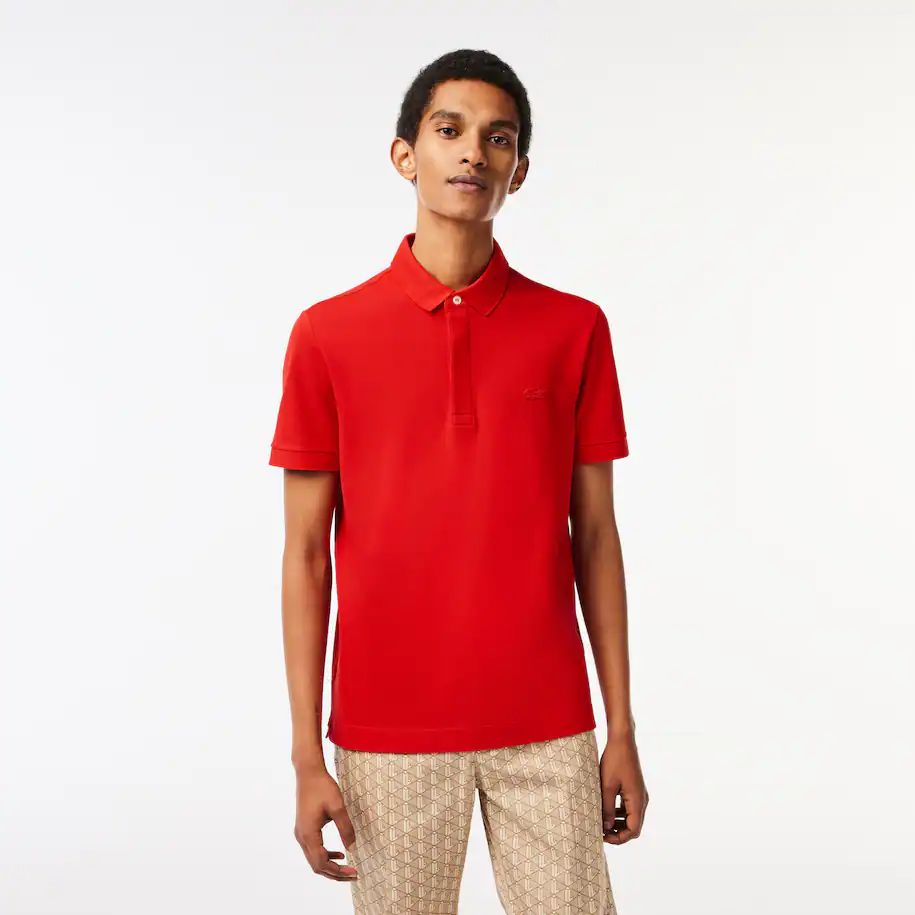 polo da lacoste vermelho - lacoste original - design básico