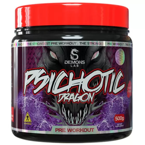 Pré-Treino Psychotic Dragon Fruit Punch 500g - Demons Lab
