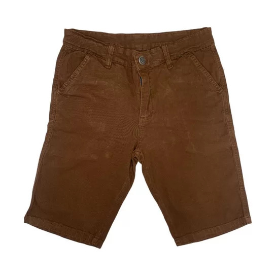 Bermuda Jeans Sarja Masculina Shorts para Passeio - Tamanhos 36 ao 50 - Cor Marrom
