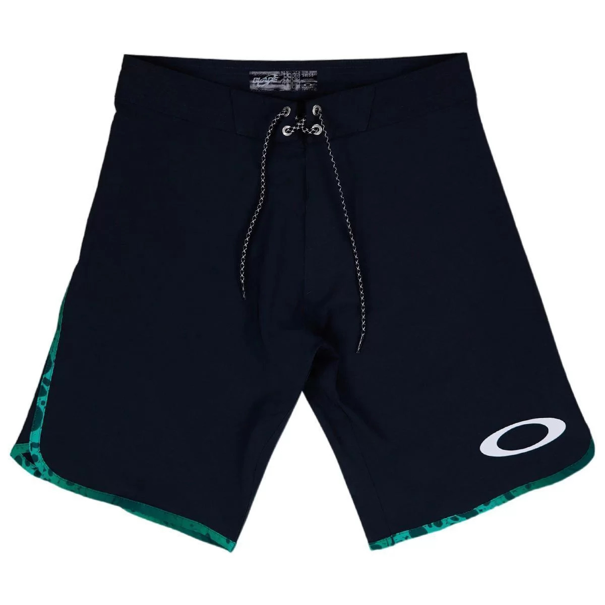 bermuda da oakley original cor preta com faixa verda